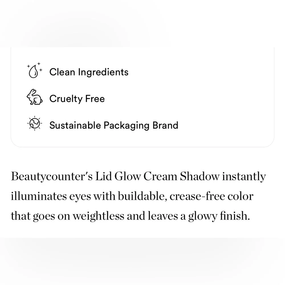 ONLY 1! BeautyCounter Lid Glow Cream Shadow EMBER 👁️ NEW